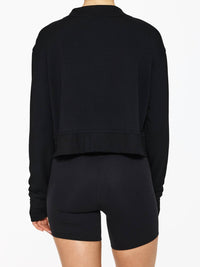 SPLITS59 Suzan Cardigan in black - women's cardigan - detail view