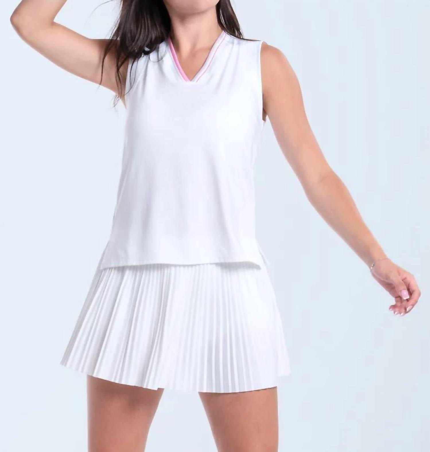 Lucky In Love - Wave It To Me V Neck Tank Top