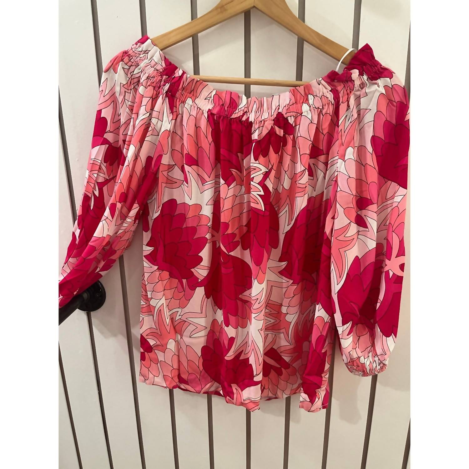 Trina Turk - Floral Off Shoulder Blouse
