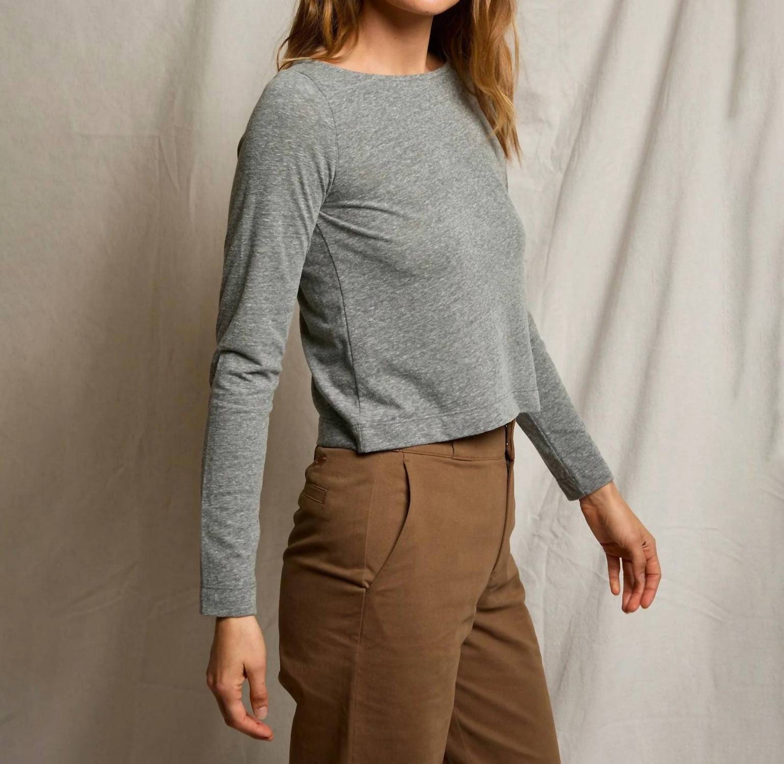 Perfectwhitetee - Parker Cotton Long Sleeve Top