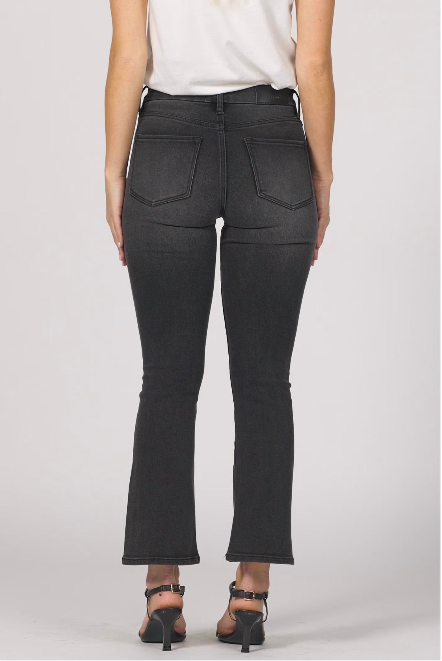 Dear John Denim - Jeanne Mid Rise Cropped Flare Jeans