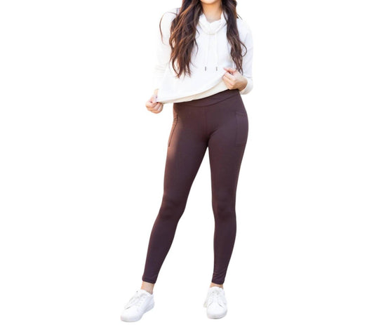 Julia Rose - Becca Crossover Full Length Leggings with Pockets