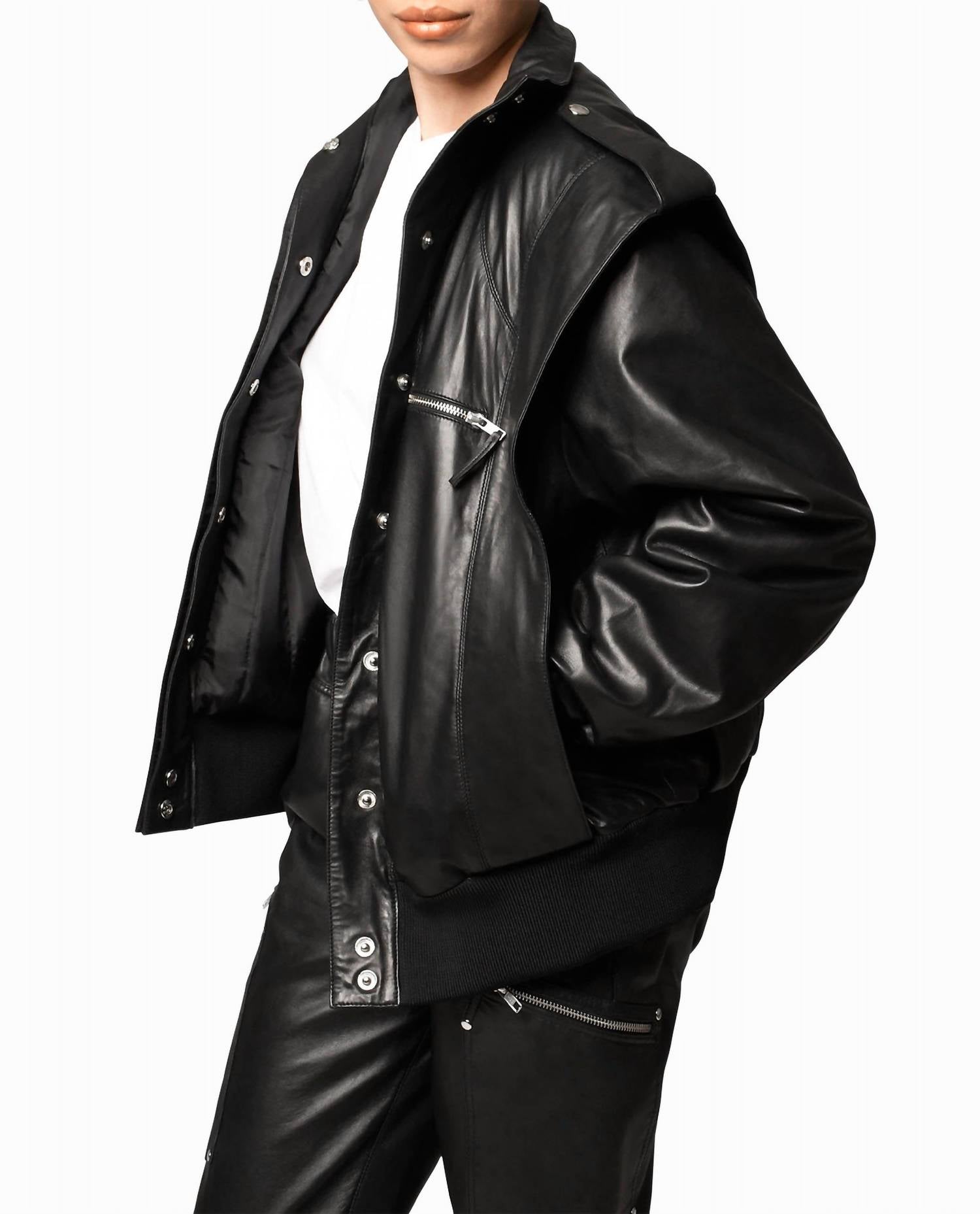 Nicole Miller - Leather Space Jacket