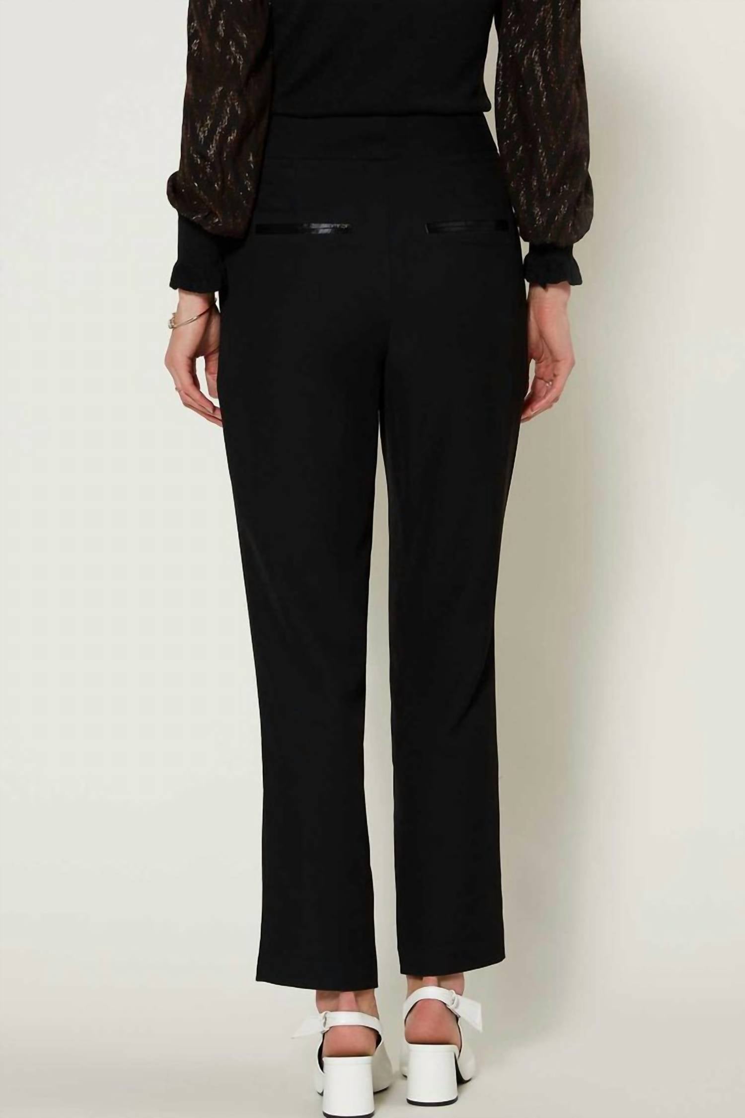Current Air - Women's Straight Leg With Satin Pockets Trousers