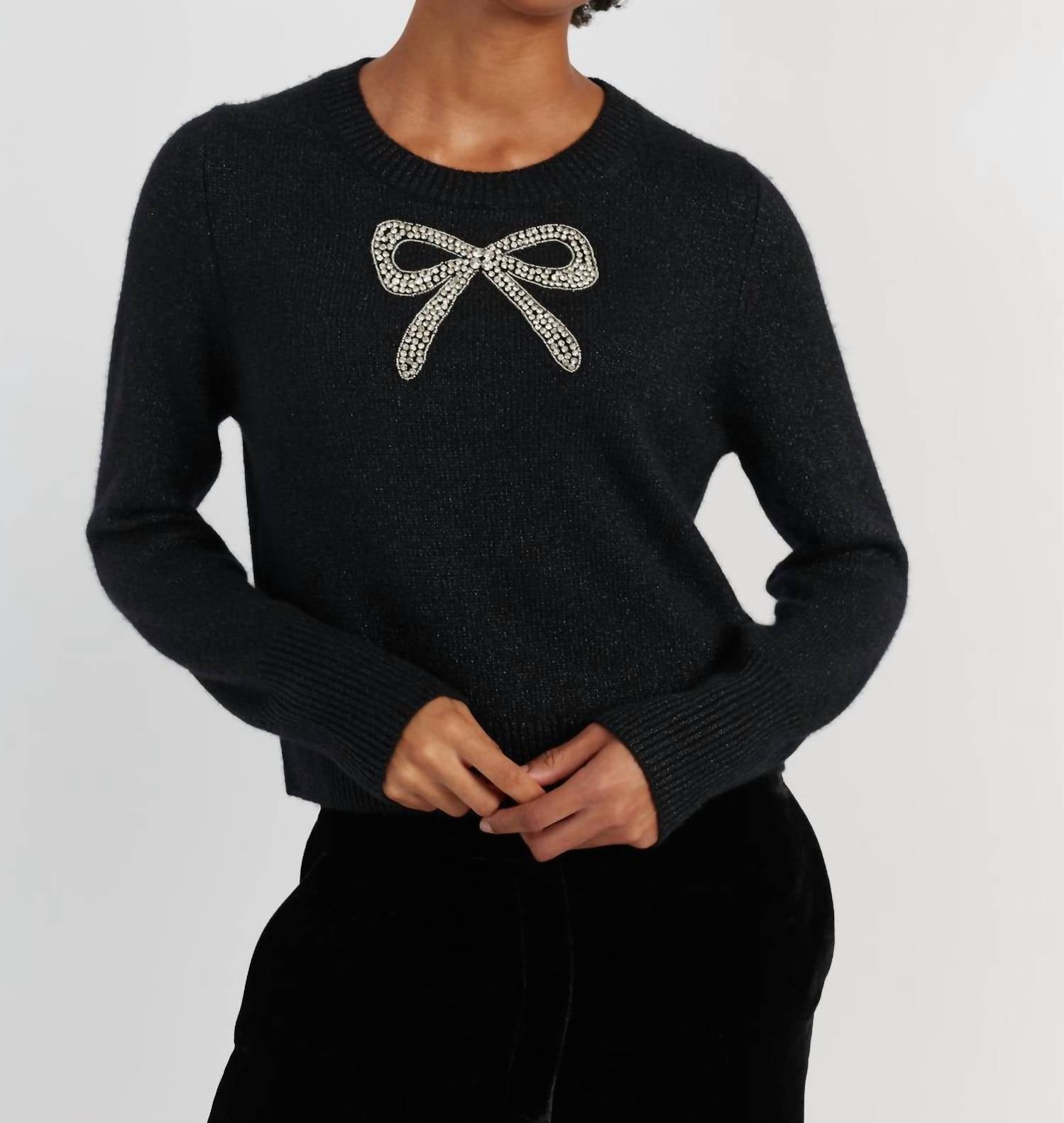 Chinti & Parker - Embellished Bow Sweater