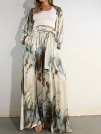 Mulla - Printed Cardigan & Pants Set