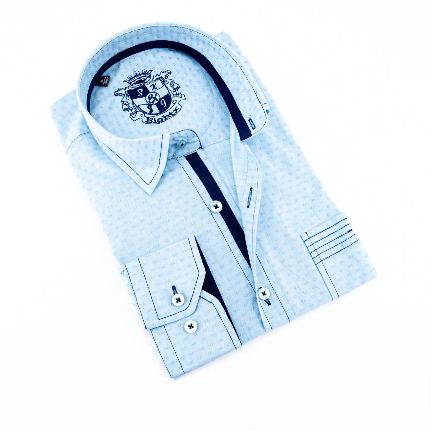 Eight X - Jacquard Button Down Shirt With Pocket