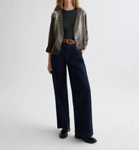 TWP She Talks To Angels Jacket in dark chocolate gunmetal - women's jacket - view 4