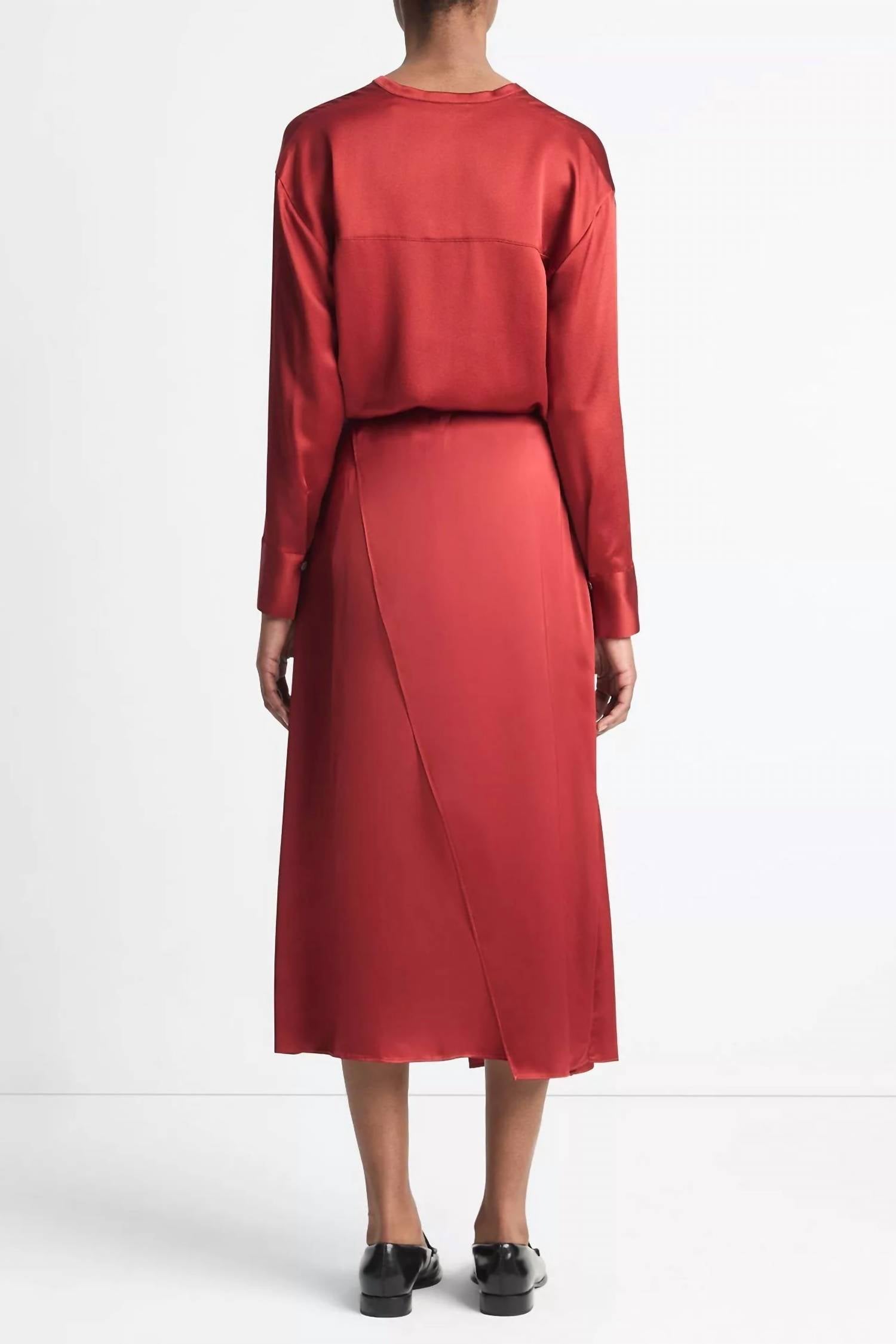 Vince - Draped D-ring Wrap Skirt