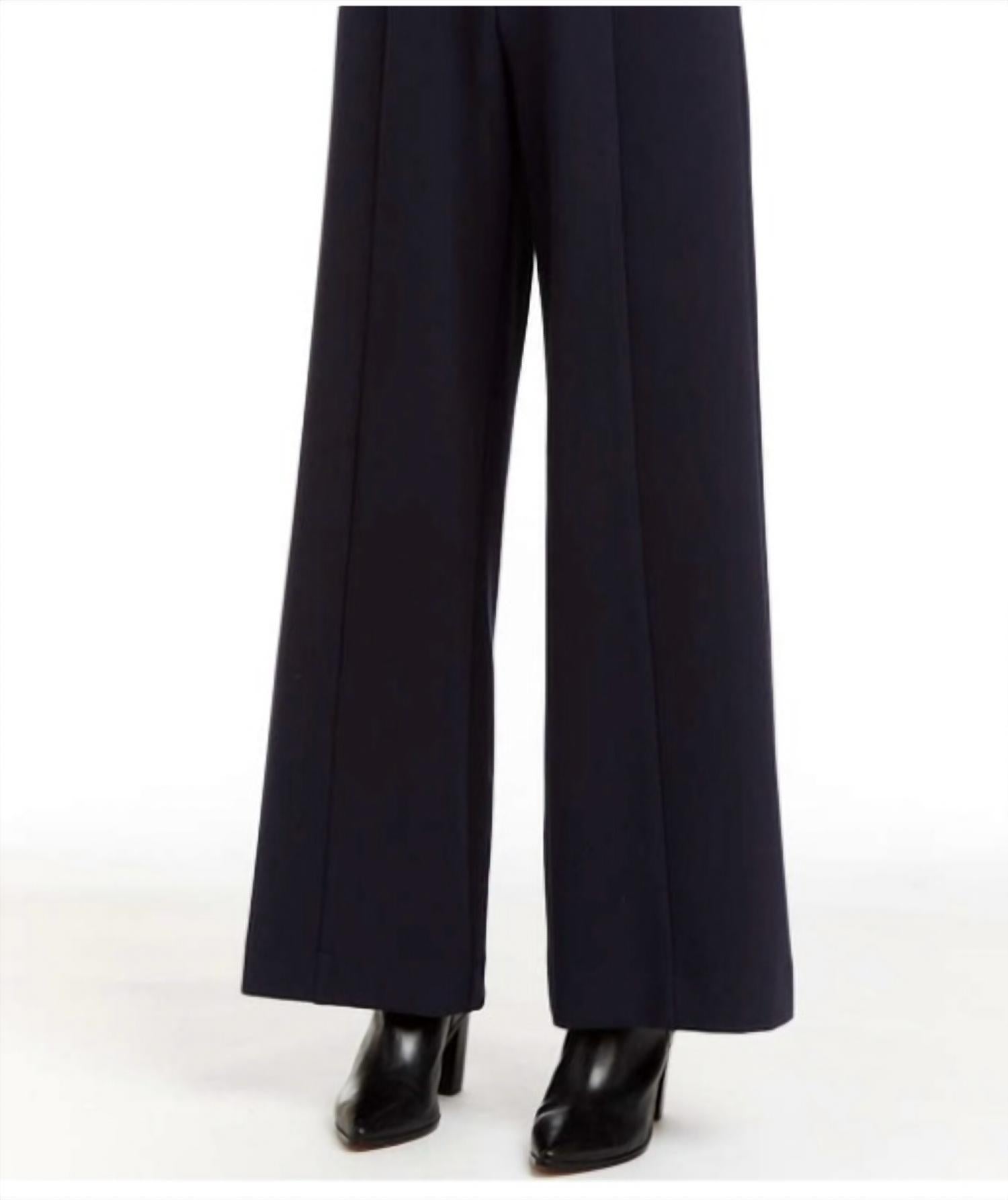 DREW Razi Midas Wide Leg Pant in black - women's pants - detail view