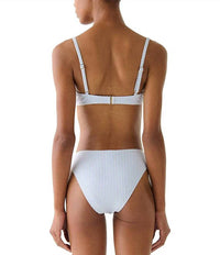 Kate Spade - Seamed Underwire Bra Bikini Top & High Cut Bikini Bottom Set