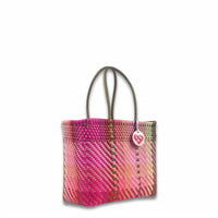Maria Victoria - Women's Handwoven Recycled Plastic Small Tote Bag