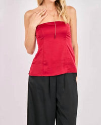 Sadie & Sage - Romy Satin Tube Top