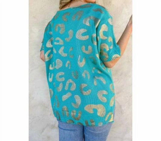 Amoli - Leopard Knit Top