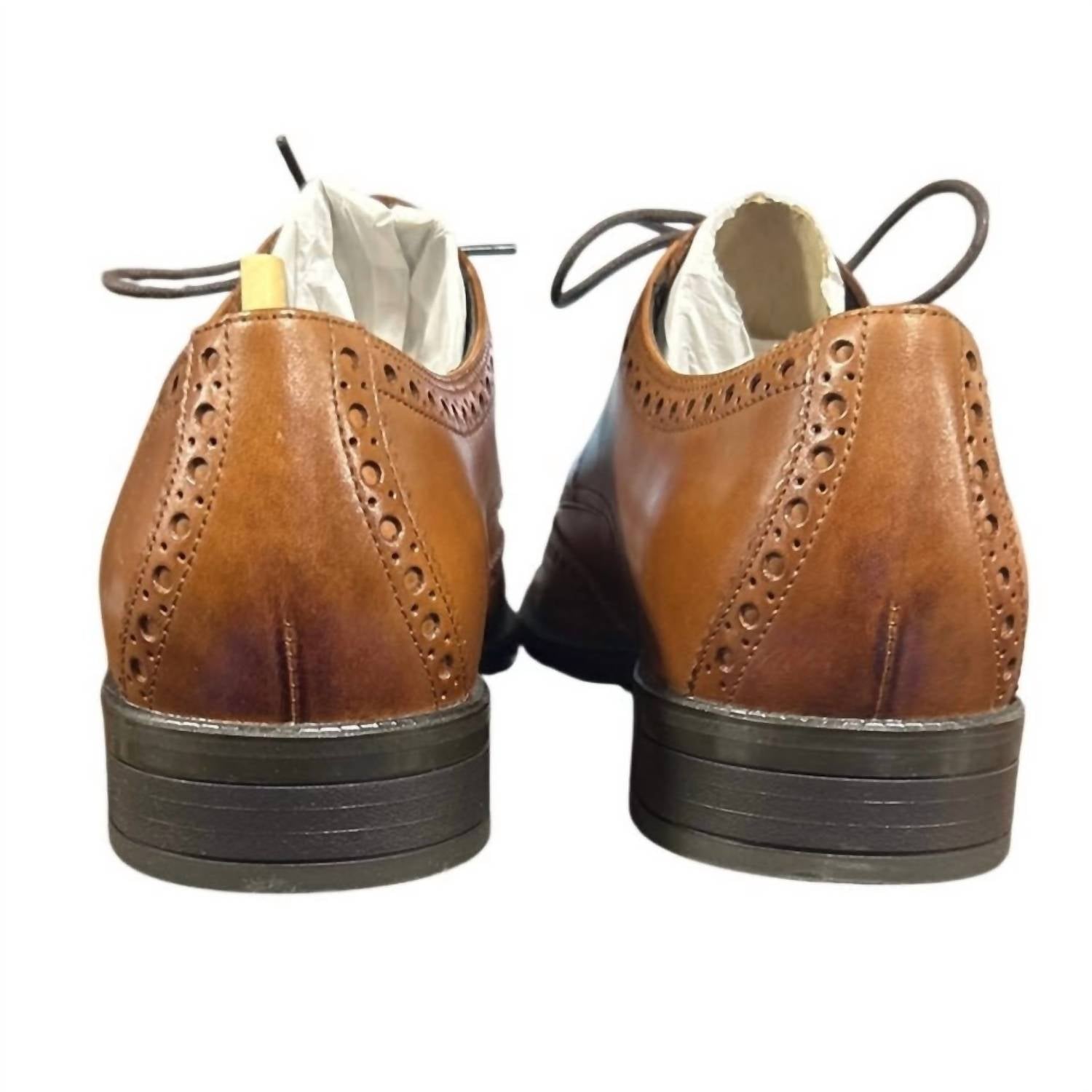 COLE HAAN Mens Leather Lace Wing Oxford Grand 360 Shoes in british tan - men's shoe - view 5