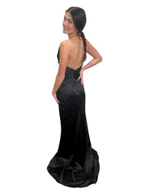 JOVANI Averi Long Formal Prom Dress Gown in black - women's dress - alternate view