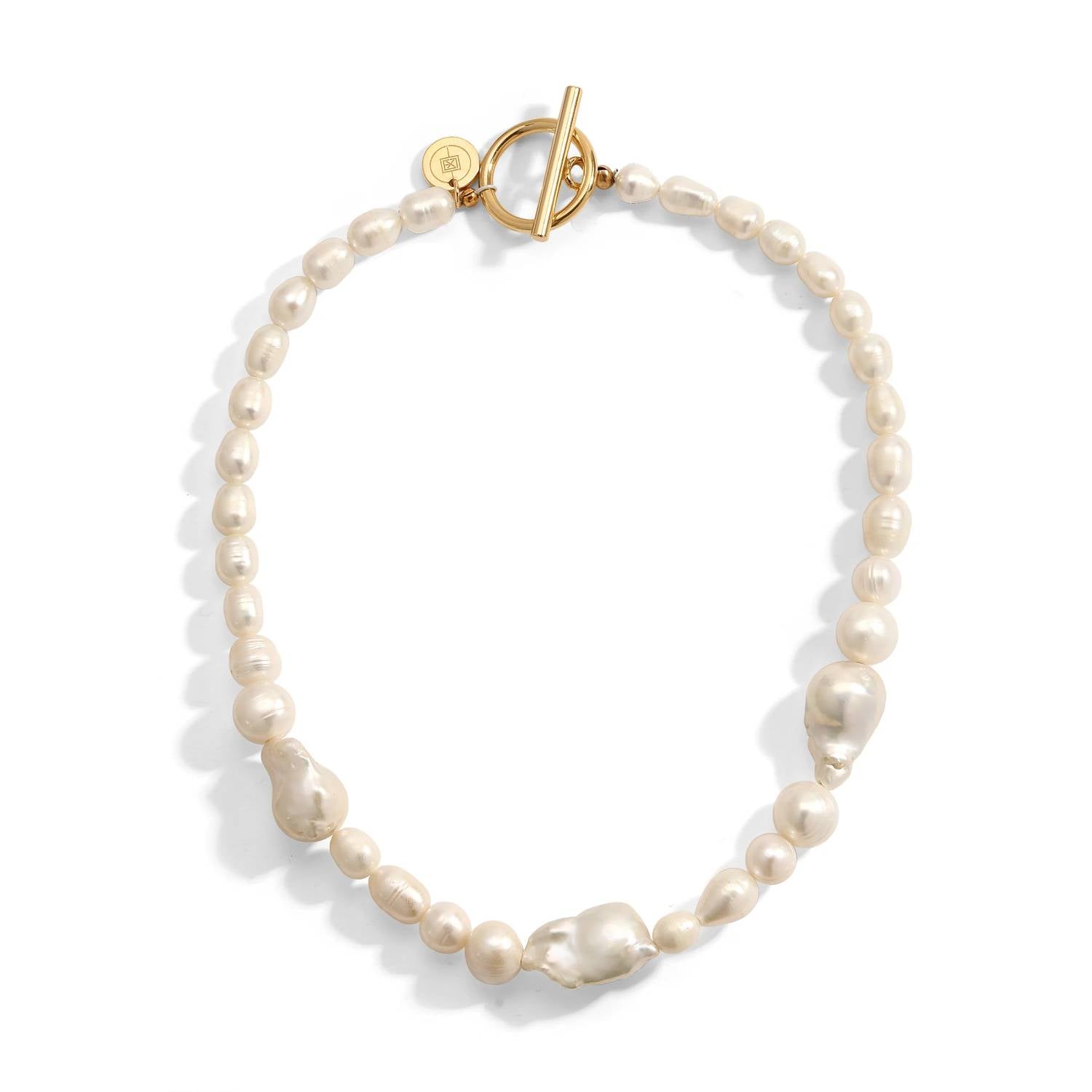 Eklexic - Women's Paloma Baroque Pearl Necklace