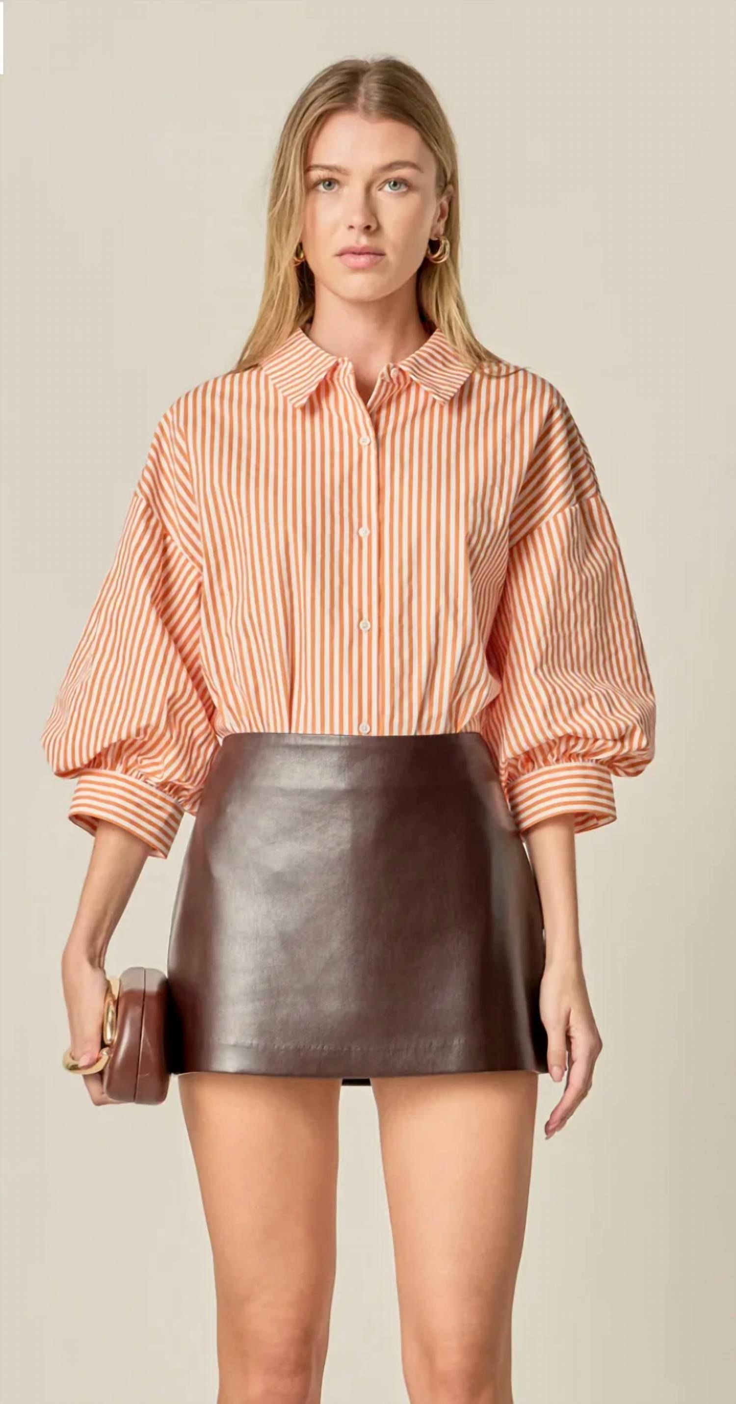English Factory - Harper Balloon Sleeve Shirt