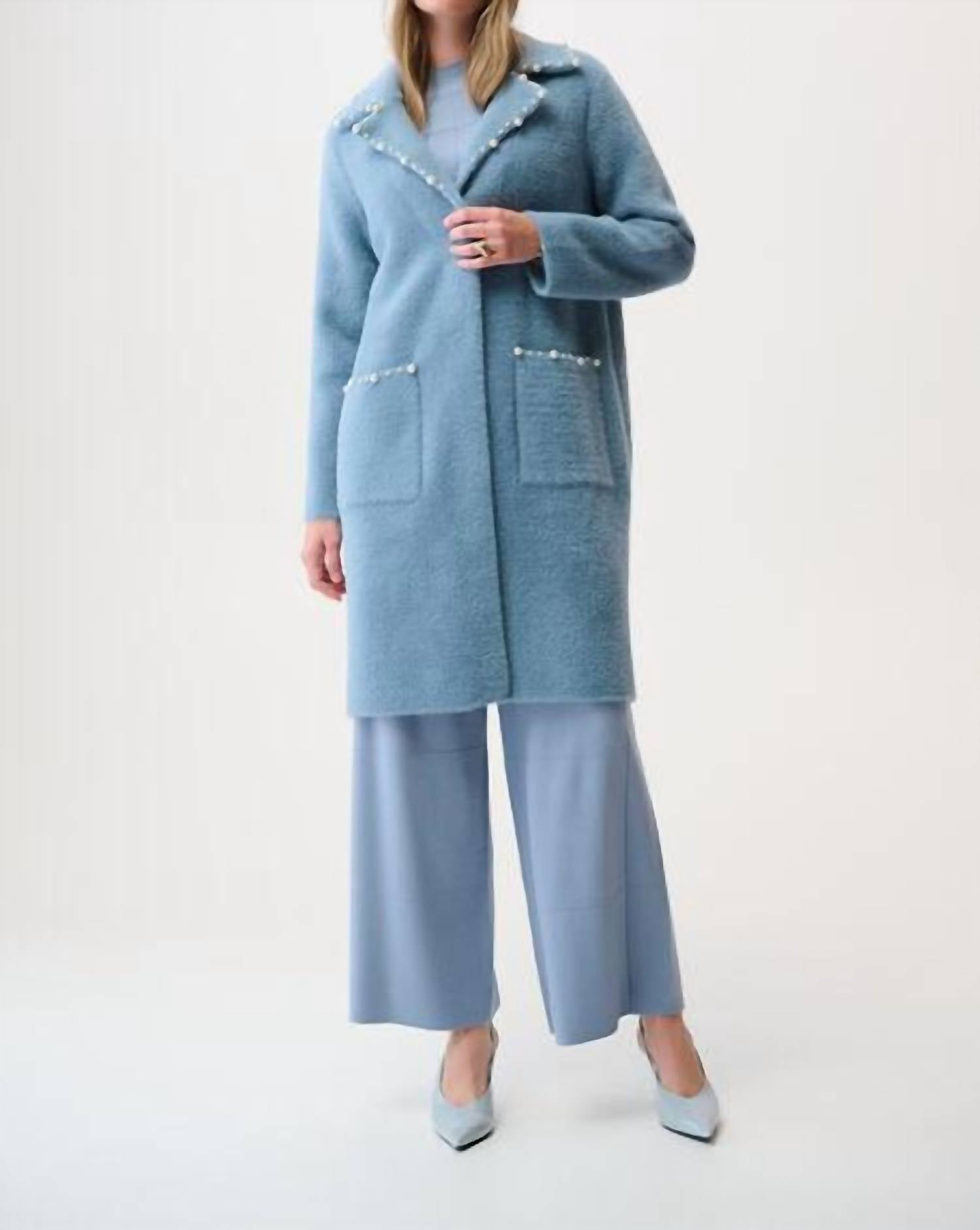 Joseph Ribkoff - Single Breasted Pearl Coat