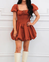 The Vintage Shop - Always You Bustier Bubble Hem Mini Dress