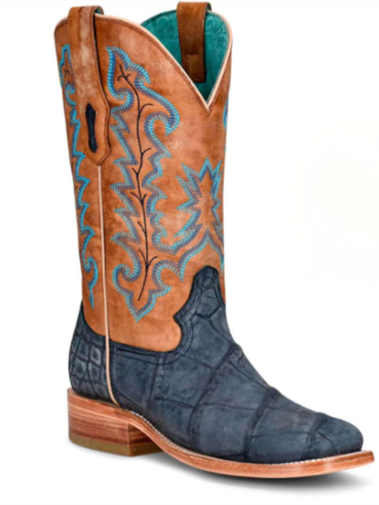 Corral - Women’s Alligator Square Toe Cowgirl Boots