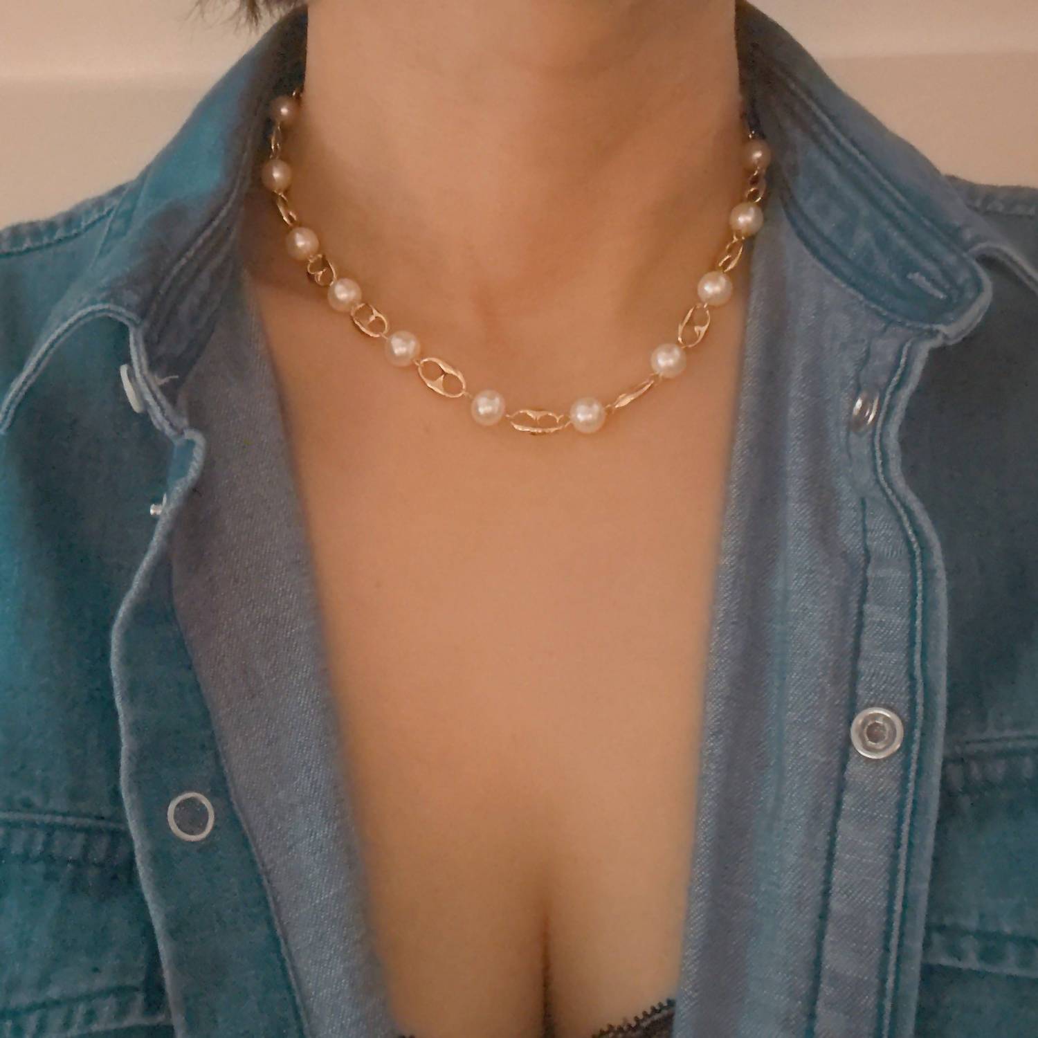 Ellison+Young - Women's Nobles In Paris Pearl And Horse Bit Necklace