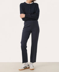 Part Two Ponta Trouser in dark navy - women's pants - alternate view