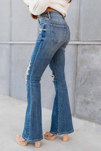 Judy Blue - Athena High Waist Distressed Flare Jeans