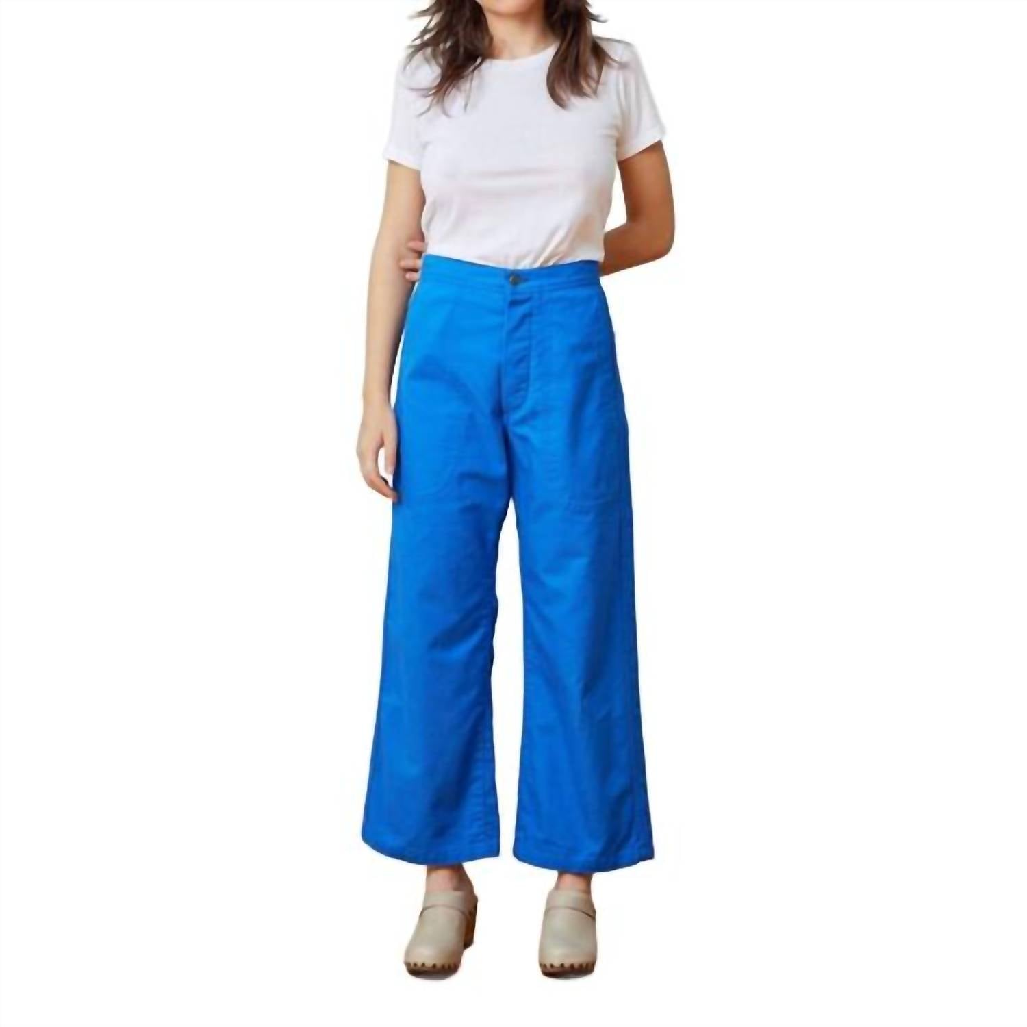 Uqnatu - Sailor High Rise Wide Leg Crop Pant