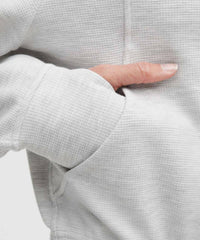 Lululemon - Scuba Cropped 1/2 Zip Funnel Neck Waffle Sweater