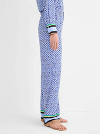 Nic + Zoe - Mosaic Trimmed Lenox Wide Leg Pant