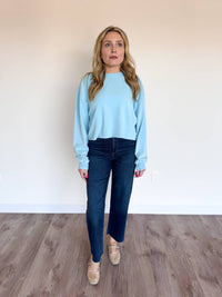 DAZE Zuri High Rise Ankle Jeans in dark wash - women's jeans - alternate view