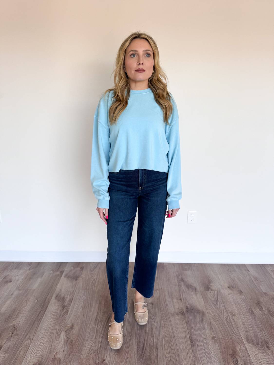 DAZE Zuri High Rise Ankle Jeans in dark wash - women's jeans - alternate view