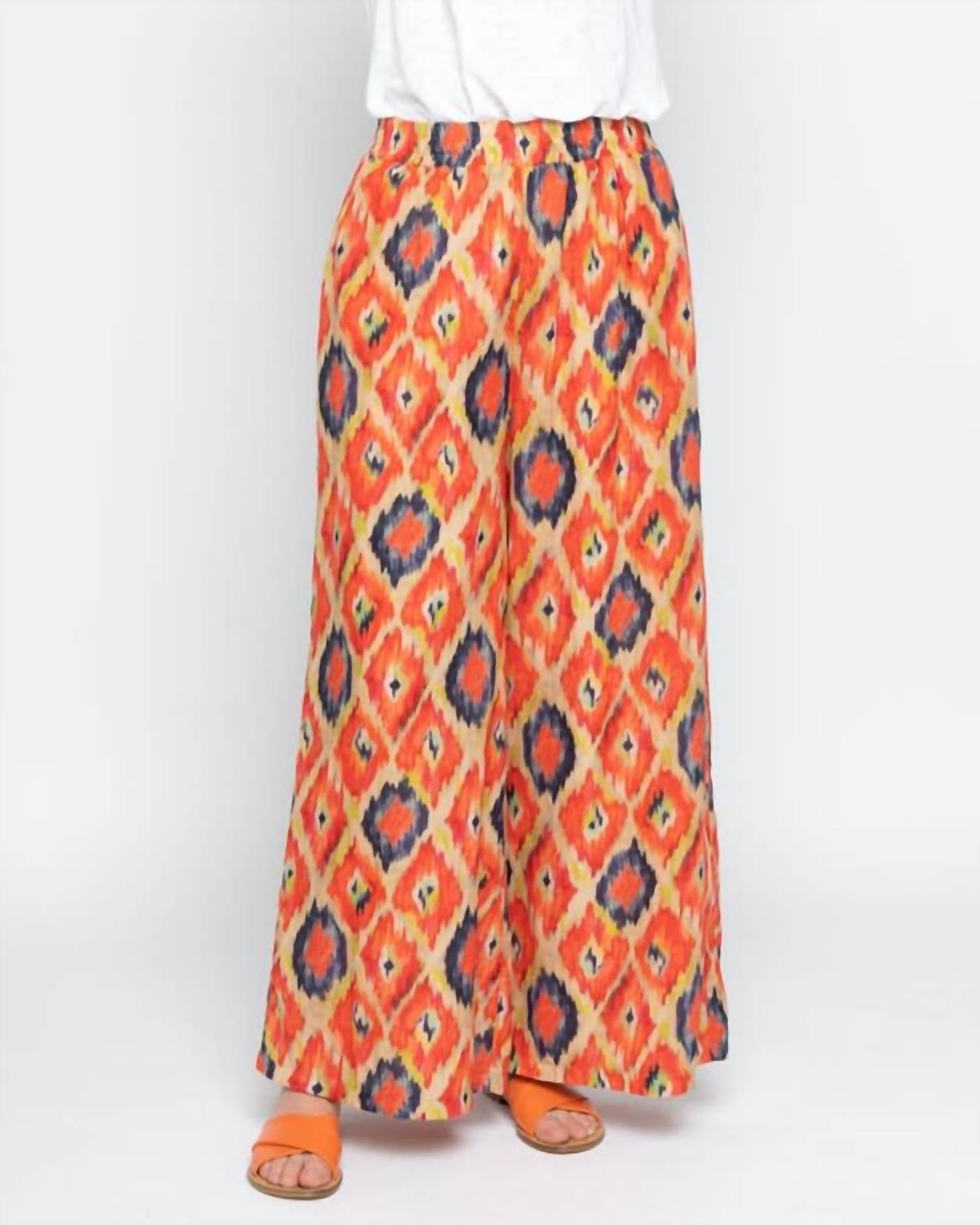 Baci - Painterly Diamond Palazzo Pants