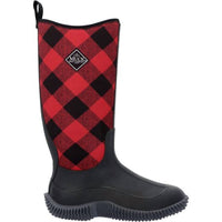MUCK Women's Hale Boot in black buffalo plaid - women's shoe - detail view