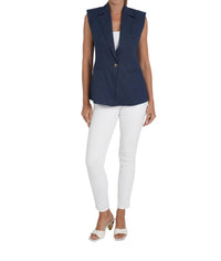Love Token - Polly Linen Blend Vest