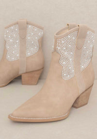 Oasis Society - Cannes Pearl Studded Western Boots