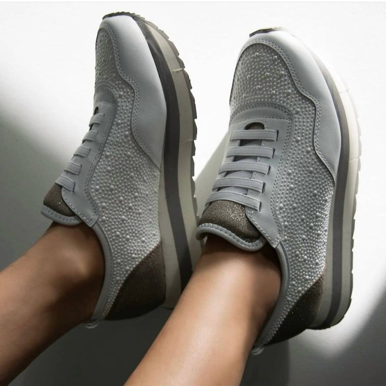 Naked Feet Women's Kinetic Platform Sneakers in pearl white - women's sneaker - view 4