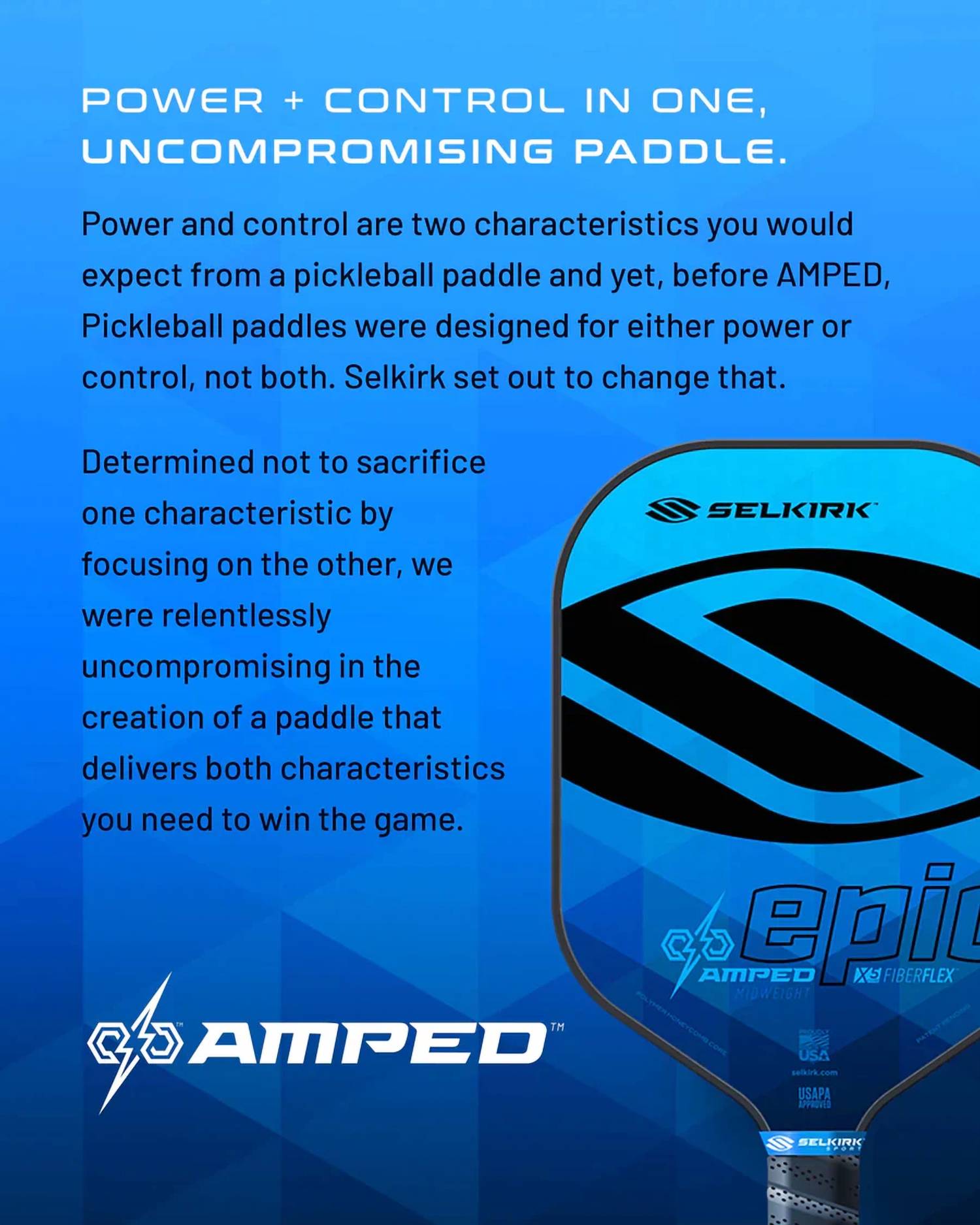Selkirk - Amped Control Pickleball Paddle
