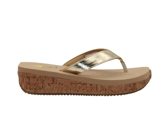 Volatile - Women Neville Metallic Leather Sandal