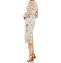 Mac Duggal - Bishop Sleeve Embroidered Dress
