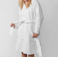 Sunday Citizen Snug Ribbed Cardigan in white - women's cardigan