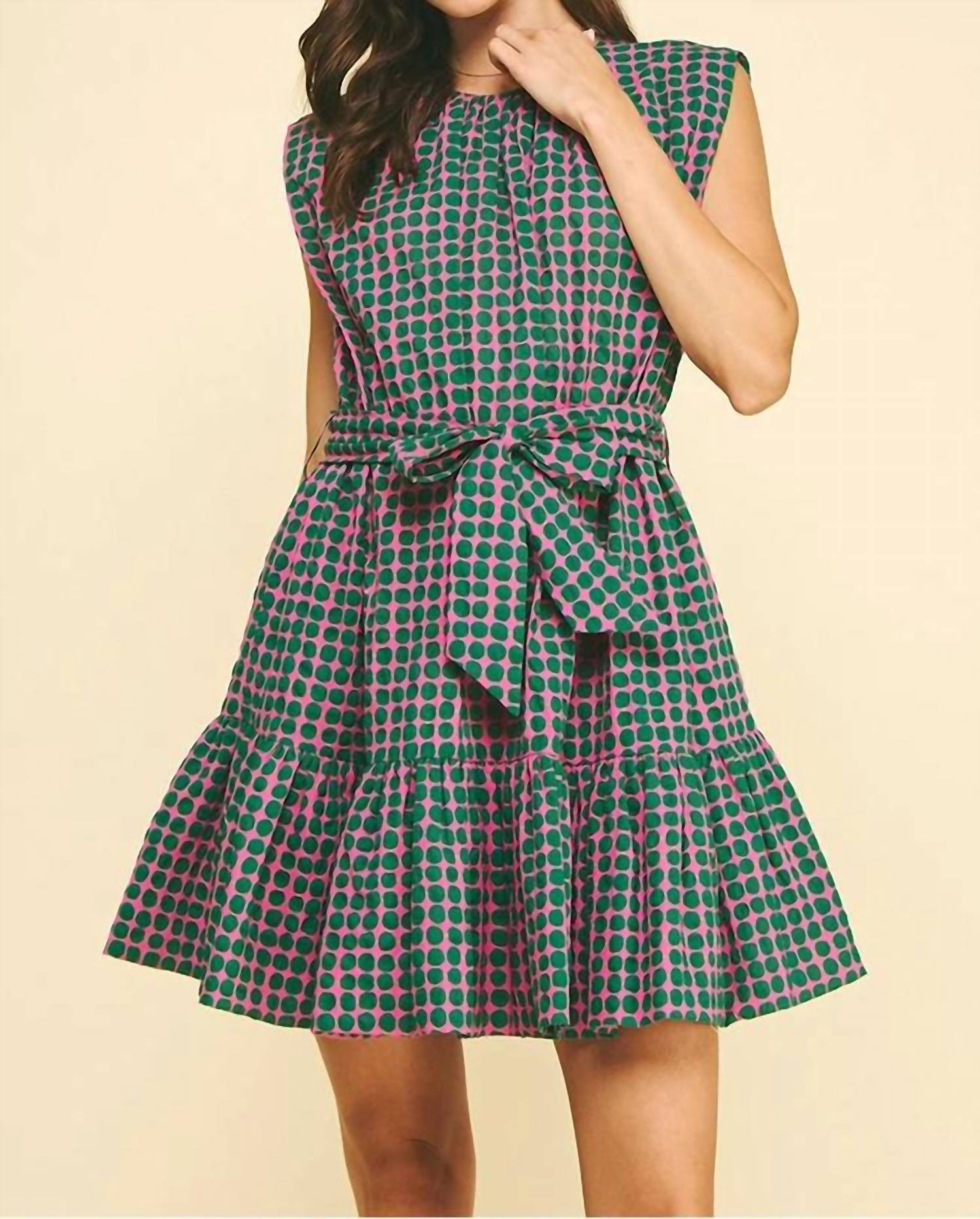 Pinch - Polka Dot Tiered Mini Dress