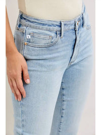 Judy Blue - Mr. Kick Flare With Raw Hem Jeans