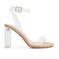 De Blossom Collection - Daphne Clear Strap Heels