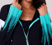 Angel Apparel - Knit Zip Up Hoodie With Ribbed Sleeves
