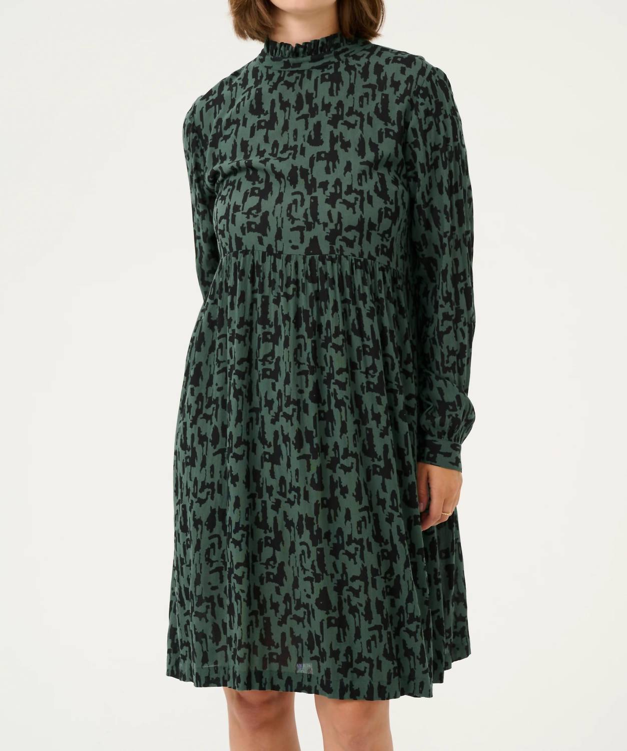 Kaffe - High Neck Printed Mini Dress