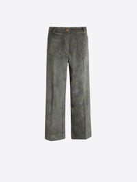 Vilagallo Dorin Cropped Trouser in green - women's jeans - alternate view