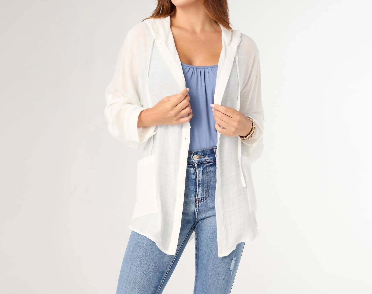 Coco + Carmen - Shari Lightweight Hooded Top