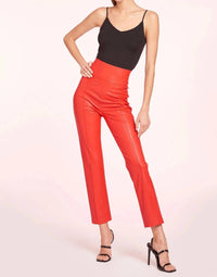 Romana High Waisted Faux Leather Pant